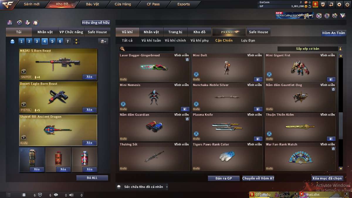 shop acc cf uy tin gia re